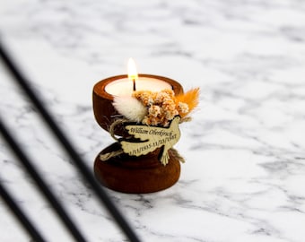 Cadeaux funéraires en vrac | Bougies personnalisées pour cadeaux funéraires avec étiquette | Cadeaux commémoratifs pour les funérailles | Célébration des faveurs de la vie
