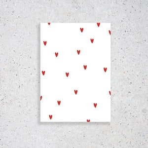 Carte postale / carte de voeux Fête des Mères : Petits coeurs Carte de fête des mères Cadeau fête des mères Tout le meilleur DIN A6 en option avec enveloppe image 6