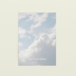 Postkarte zur Hochzeit: Auf Wolke Sieben | Glückwunschkarte fürs Brautpaar | Hochzeitskarte | Karte Hochzeit schlicht