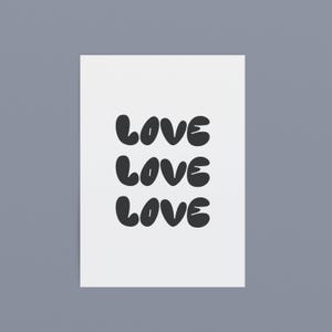 Karte zur Hochzeit: Love | Geschenkidee Brautpaar | Hochzeitskarte | Karte zur Hochzeit | Postkarte Liebe | moderne Glückwunschkarte Trauung