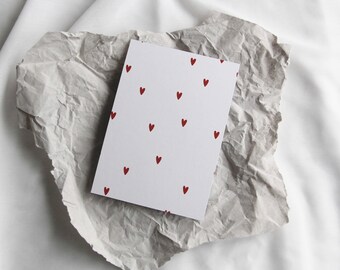 Postkarte / Grußkarte Muttertag: Little hearts | Muttertagskarte | Geschenk Muttertag | Alles Liebe | DIN A6 | optional mit Umschlag