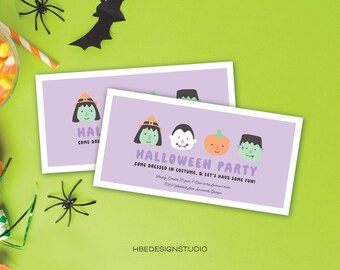 Printable Halloween Peeps Party Invitation (PDF)