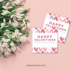 Printable Sweet Hearts Valentine Tag (Instant Download)