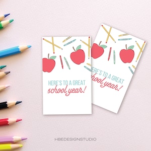 Printable Back to School Teacher Gift Tags: Printable DIY (PDF)