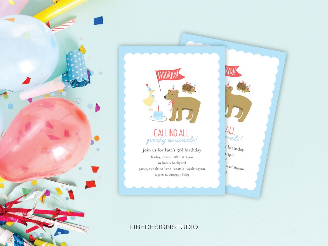 Printable Birthday Invitations | Instant Download | Birthday Invitation ...