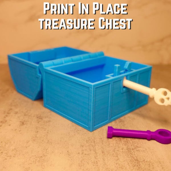 Locking Treasure Box | Locking Pirate Treasure Box | Pirate Loot Box | 50+ Colors | 3D Printed