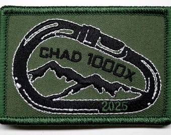 Parche conmemorativo Chad 1000 - Navy SEAL Ruck Morale, bordado con velcro de 2 x 3 pulgadas