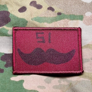 Toppa commemorativa USAF Pararescue Jolly 51 Pedro color bordeaux – Chiusura a strappo (2x3)