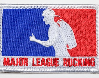 Parche de rucking de las Grandes Ligas: parche bordado de moral de ruck, con cierre de velcro de 2 x 3 pulgadas