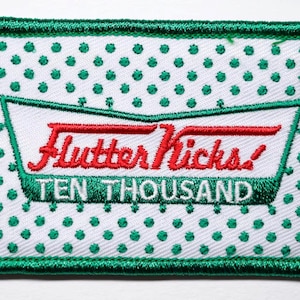 Flutter Kick Krispy Kreme Donuts 10,000 - Ruck Morale Patch - Embroidered 2x3 Hook and Loop
