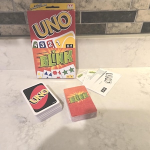 Paquete de juegos de cartas UNO Classic y Blink de Reinhard Staupe: dos juegos para una noche de juegos en familia/juegos de cartas