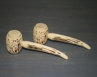 Vintage Corn Cob Georgia Salt and Pepper Shakers