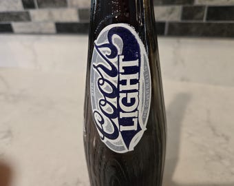 1989 Coors Light Baseball Bat Bottle Vintage Empty Collectible Brown Glass/ Limited edition