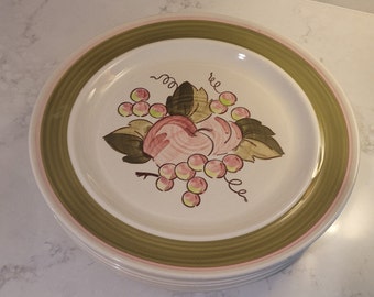 1970's Metlox California Orchard Dinner Plates /sold individually/10.75/Vintage/Made in USA/Poppytrail/