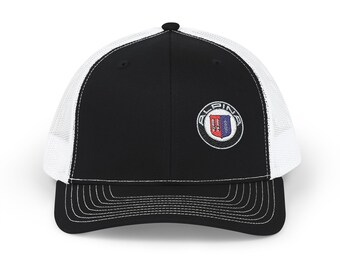 Alpina Patch Snapback Trucker Cap | Retro USA Crest