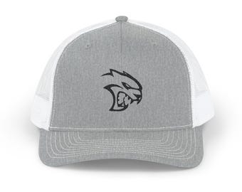 Heckcat Trucker Hat Richardson 112 Snapback Dodge Muscle Car Streetwear SRT Performance Cap