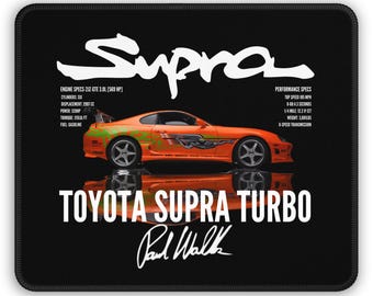 Supra Turbo Gaming Mouse Pad Paul Walker Tribute Edition
