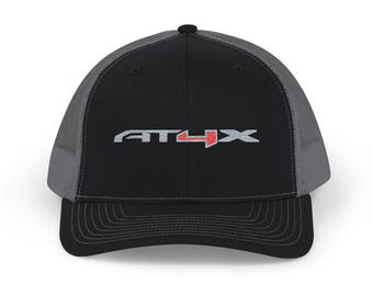 AT4X Gray Embroidered Hat Richardson 112 Trucker Cap