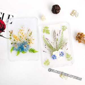 Custodia con fiori veri e grandi essiccati per iPad Air Pro 11" 13'' 2025 fiori per iPad mini 7, iPad 10a 11a generazione, iPad Air 6a generazione 11'' 13''