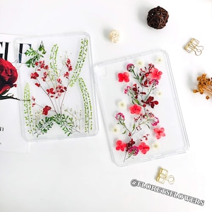 Pressed Real Flower Ipad Hülle für iPad Pro Air 11"13" 2024/2025,iPad Air 6 5 4 case,iPad 10th/11th gen 2025,iPad Mini 7 2024