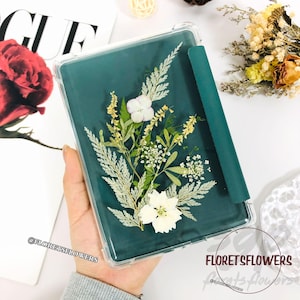Pressed nature flowers kindle case for paperwhite 12th gen,kindle 6 2024,kindle oasis case,paperwhite 11th 10th gen,7 inch kindle case 2024