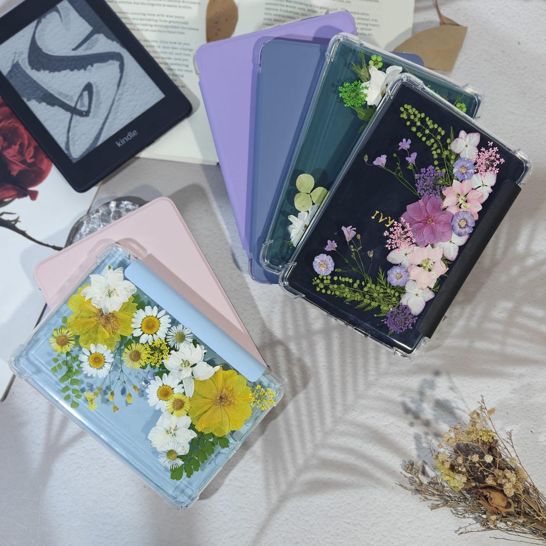 Real Pressed Flower Kindle Case for New Kindle 2024 Paperwhite 12th Gen ...