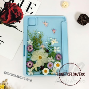Tablet Tasche mit Auto Schlaf Wach Blume für OnePlus Pad 2,Xiaomi Pad 7 6 6s Pro 12.4,Redmi Pad Pro 5G POCO Pad SE,iPad Air 2024 case
