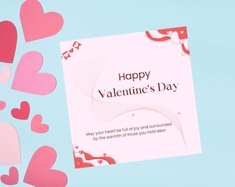 Valentine Day Greeting Card, Girlfriend, Boyfriend, Fiancé, Wife, Husband, Anniversary, Digital Card, Printable and Instant Download.