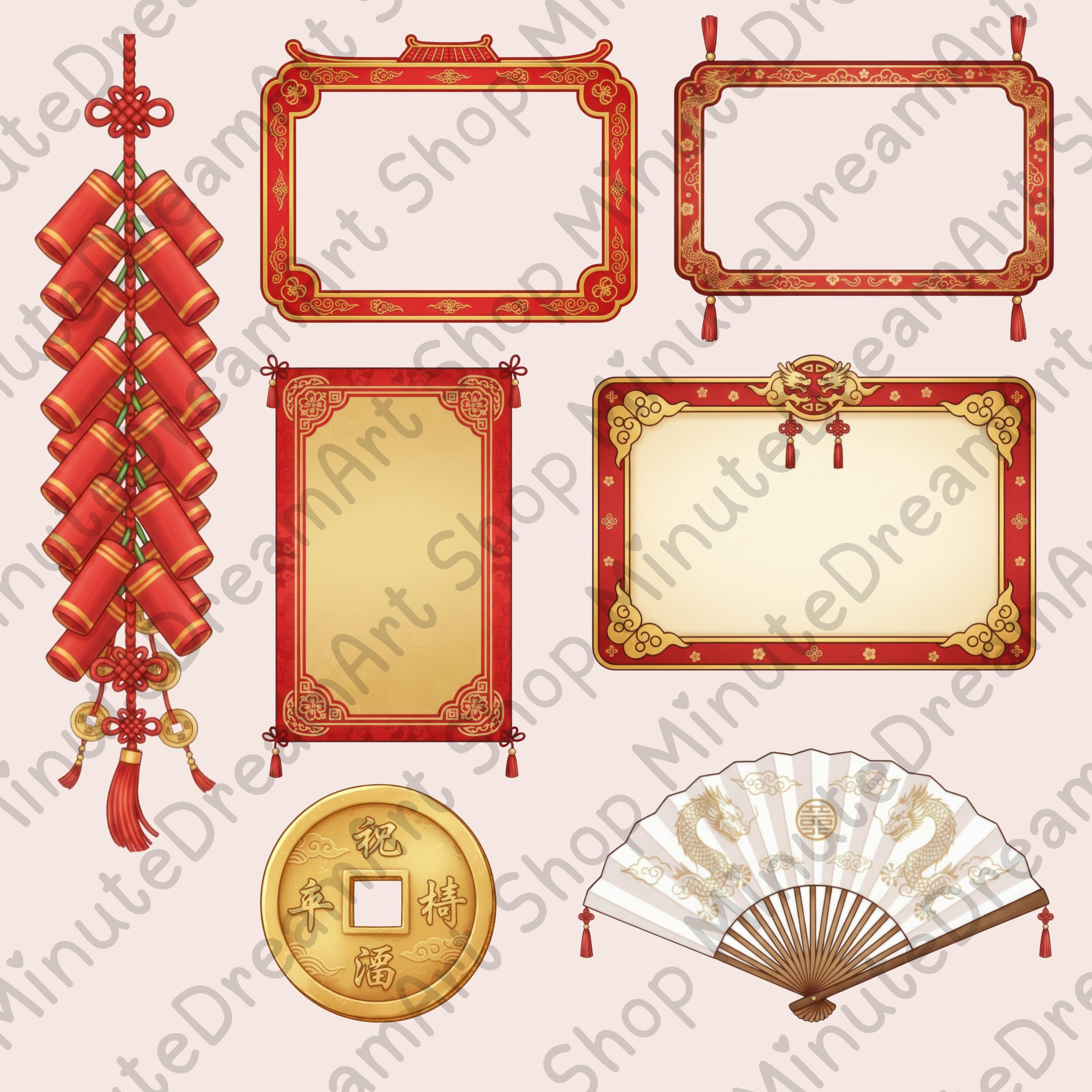 Cute Year of the Horse 2026 Clipart Bundle, Chinese New Year PNG, Lunar ...