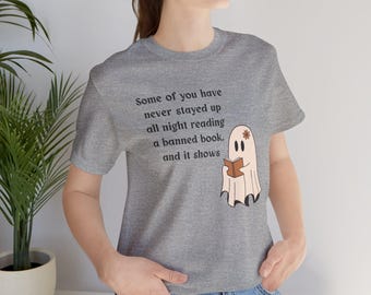 T-shirt pour les amoureux des livres interdits : t-shirt fantôme drôle de lecteur