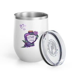 Love Potion Wine Tumbler - 12oz Gift for Wine Lovers Multiple Colors
