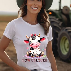Cute Cow Shirt or Tank Top, Cow Shirt For Mom, Highland Cow Shirt, Cow Gifts For Her, Heifer Shirt, Farm T-shirt, Ranch Tee, Farmer, Cowgirl