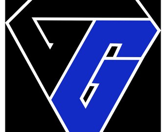 Può includere: Un logo geometrico blu e bianco con forma triangolare. Il logo è composto da due triangoli sovrapposti, uno blu e uno bianco.