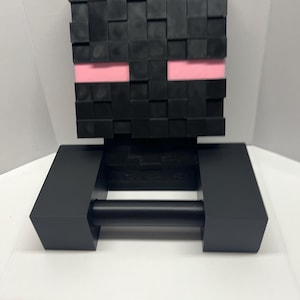 Custom 3D Printed Enderman Toilet Paper Holder
