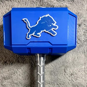 3D Printed Detroit Lions Thor Hammer