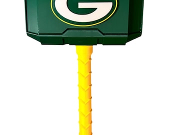 3D Printed Green Bay Packers Thor Hammer