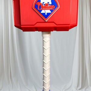 3D Printed Philadelphia Phillies inspired Thor Hammer