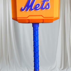 3D Pinted New York Mets Inspired Thor Hammer and Stand