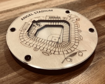 3D Baseball Stadion Holz Untersetzer - MLB Fan Geschenk, Hausbar Dekor