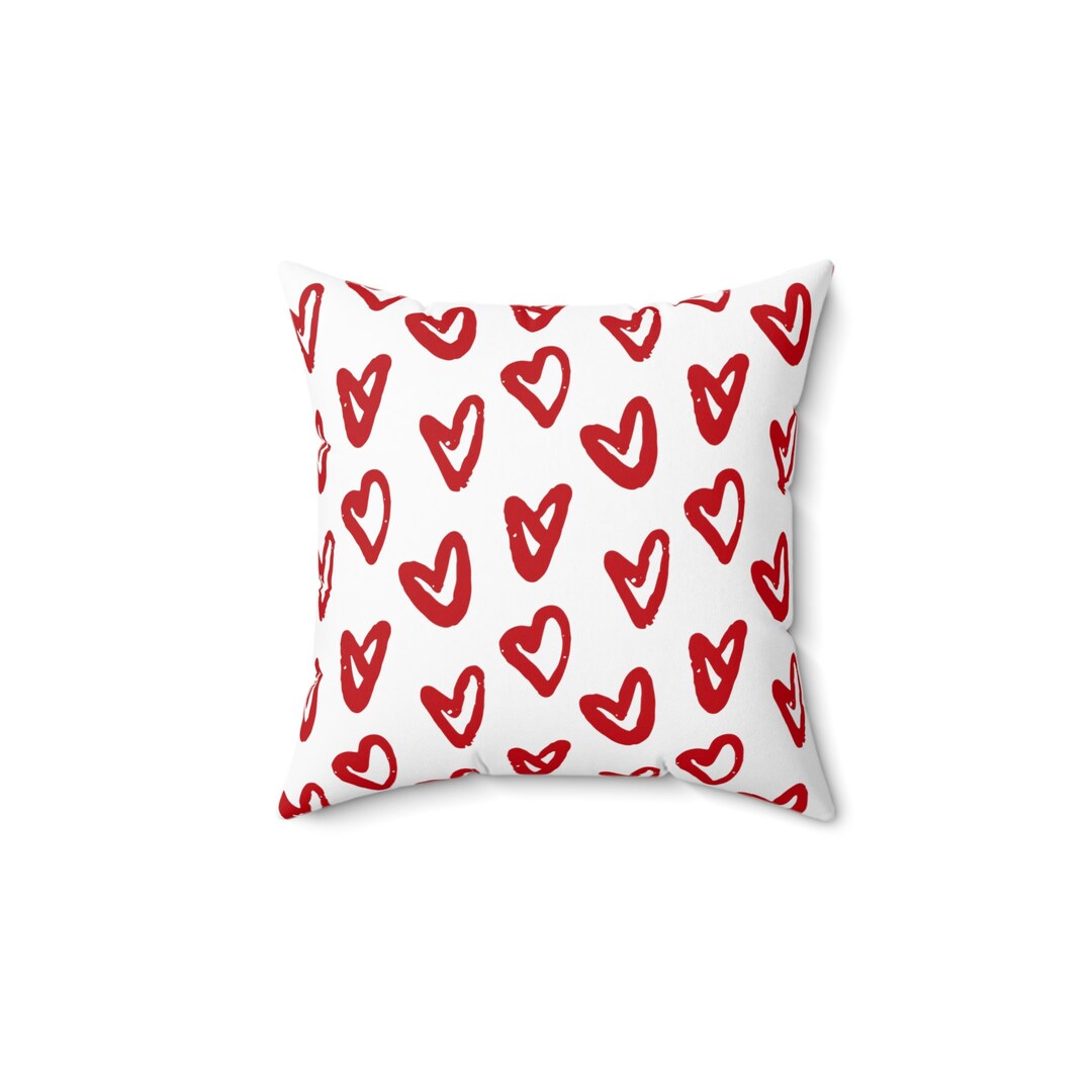 Valentines Day Heart Pillow, Heart Pillow, Cute Decor Pillow, Heart