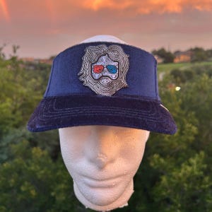 Grateful Dead Jerry Garcia "CHiPs Jerry" Velour Visor - Navy