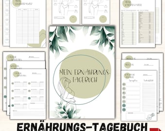 Nutrition diary, weight loss diary, diet diary, losing weight, healthy eating, weight loss planner, fitness planner, fitness tracker, calorie table