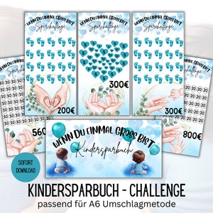 Savings Challenge Savings Book for Kids, Boys, Savings Challenge Set Envelopes Budget Planner Digital Download Envelope Method