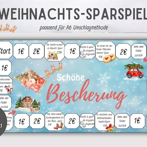 Christmas Savings Game Set Dice Savings Game/Challenge Saving | A6 Zipper Envelope Method | PDF Download/ Budget