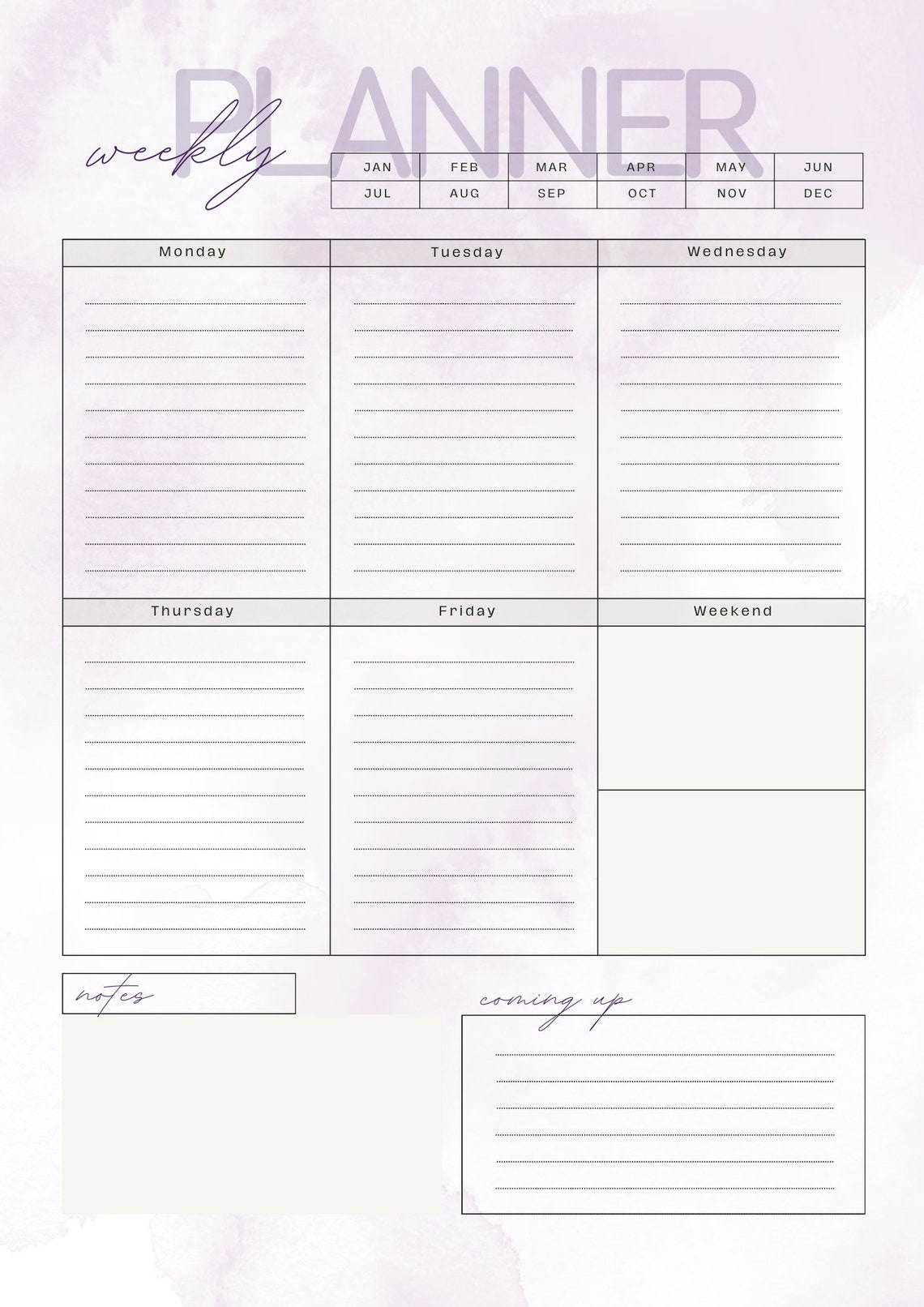 Simple Classy Printable 2024 Planner - Etsy