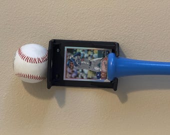 Baseballschläger Wandhalter mit Ball Halter \ Sport Raum Dekor Erinnerung Geschenk