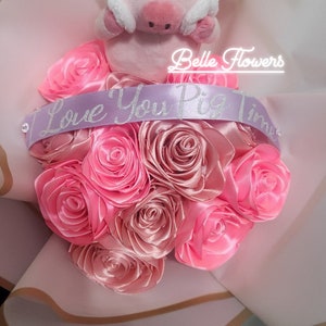 Ramo Buchon Eternal Roses Bouquet Ramo Buchon Te Quiero Moocho Tenemos otros plushies aparte de la vaquita other plushies besides the cow image 4