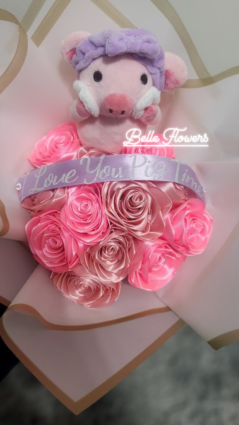 Ramo Buchon Eternal Roses Bouquet Ramo Buchon Te Quiero Moocho Tenemos otros plushies aparte de la vaquita other plushies besides the cow image 4