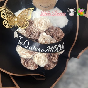 Ramo Buchon Eternal Roses Bouquet Ramo Buchon Te Quiero Moocho Tenemos otros plushies aparte de la vaquita other plushies besides the cow image 3