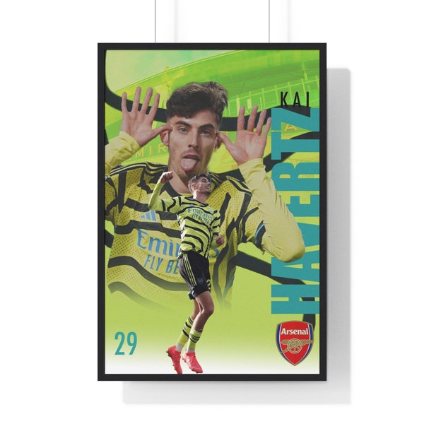 Kai Havertz football poster digital print Havertz Arsenal Poster Football Gift Soccer Poster football fan digital download gift